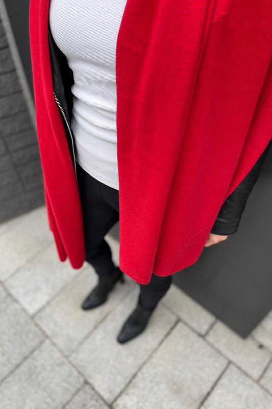 Scarlet Red Cashmere Travel Wrap