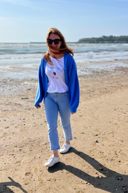 The Everyday Cardigan Cornflower Blue