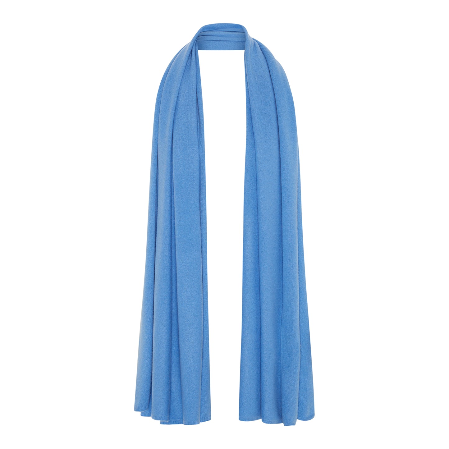 Cornflower Blue Cashmere Travel Wrap