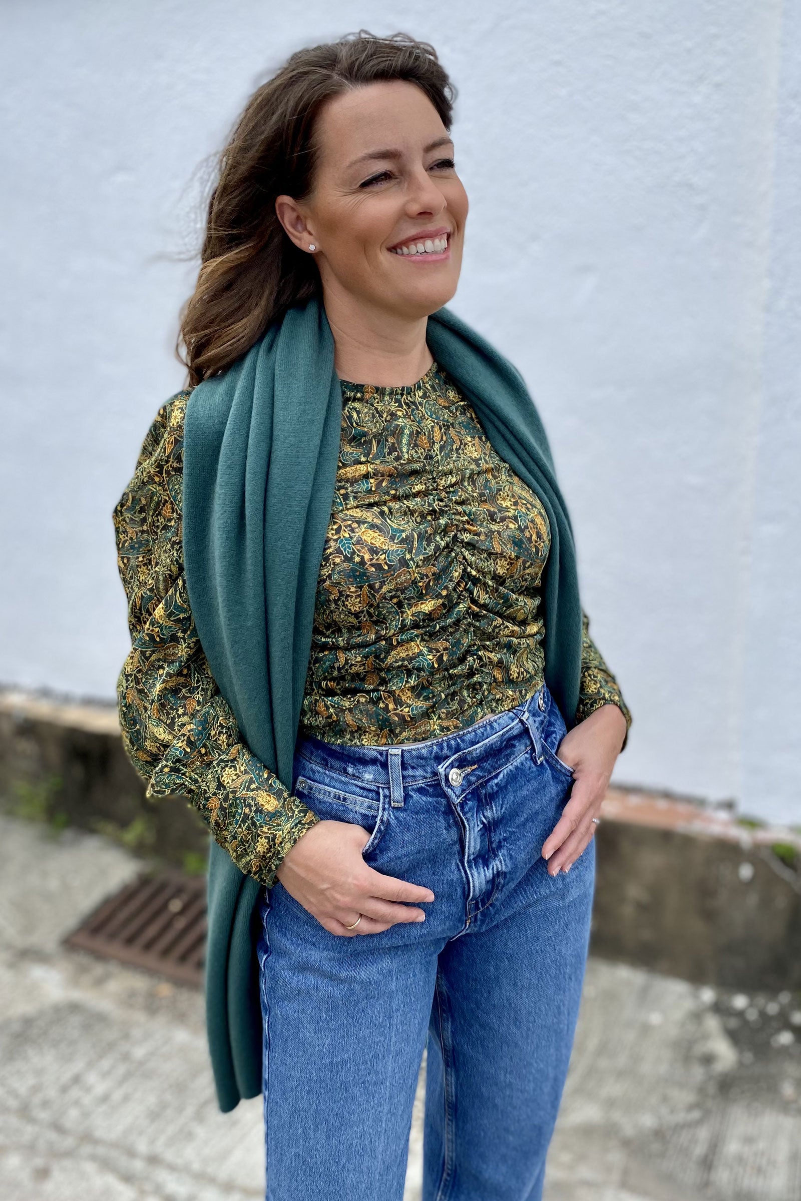 Hunter Green Travel Wrap