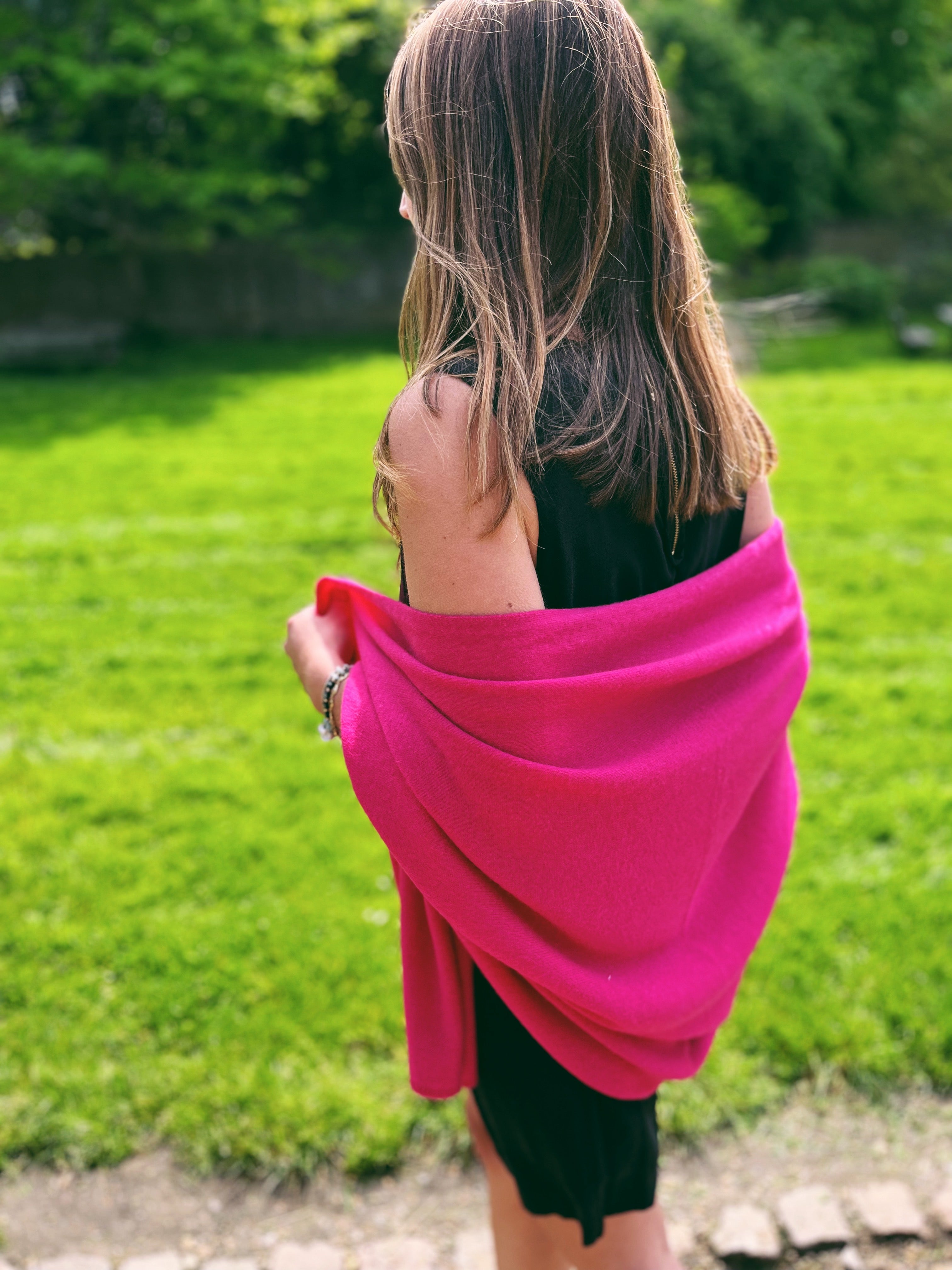 Ruby Pink Travel Wrap