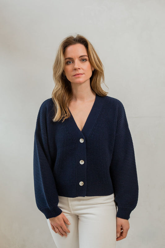 Jennifer Cardigan in Best Navy