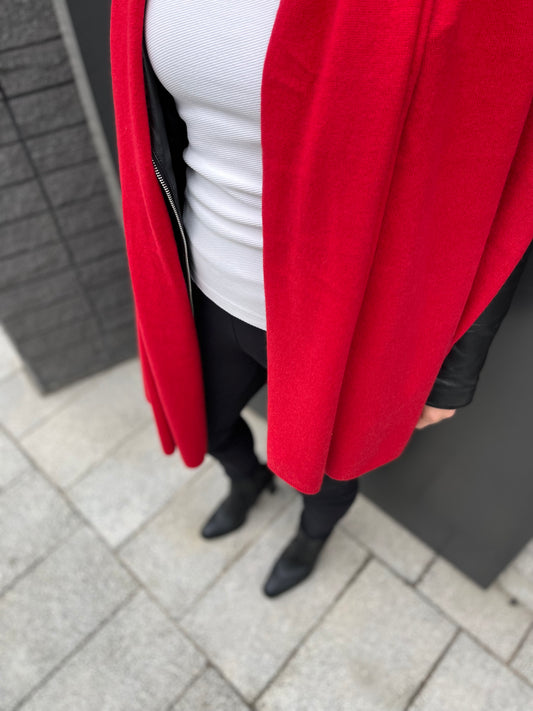 Scarlet Red Cashmere Travel Wrap