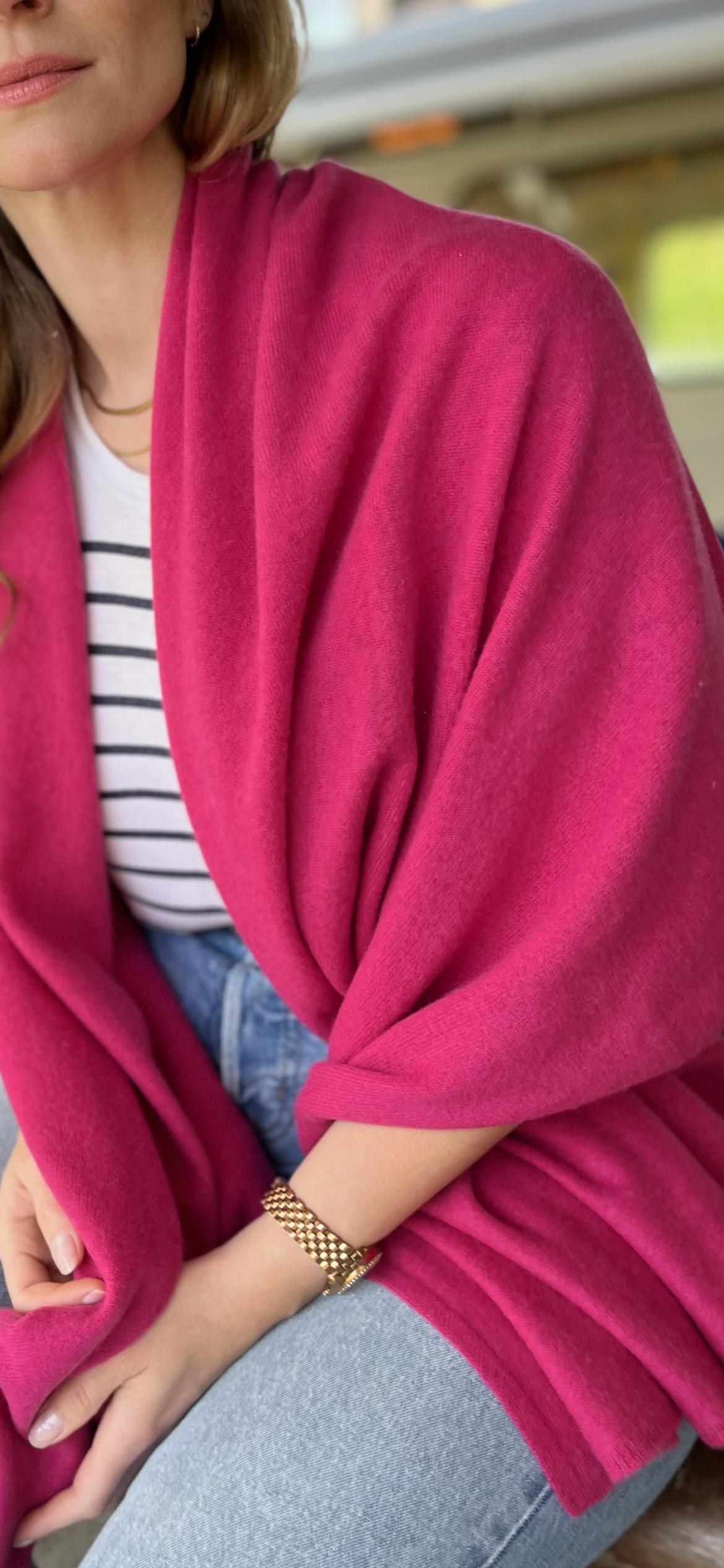 Ruby Pink Travel Wrap