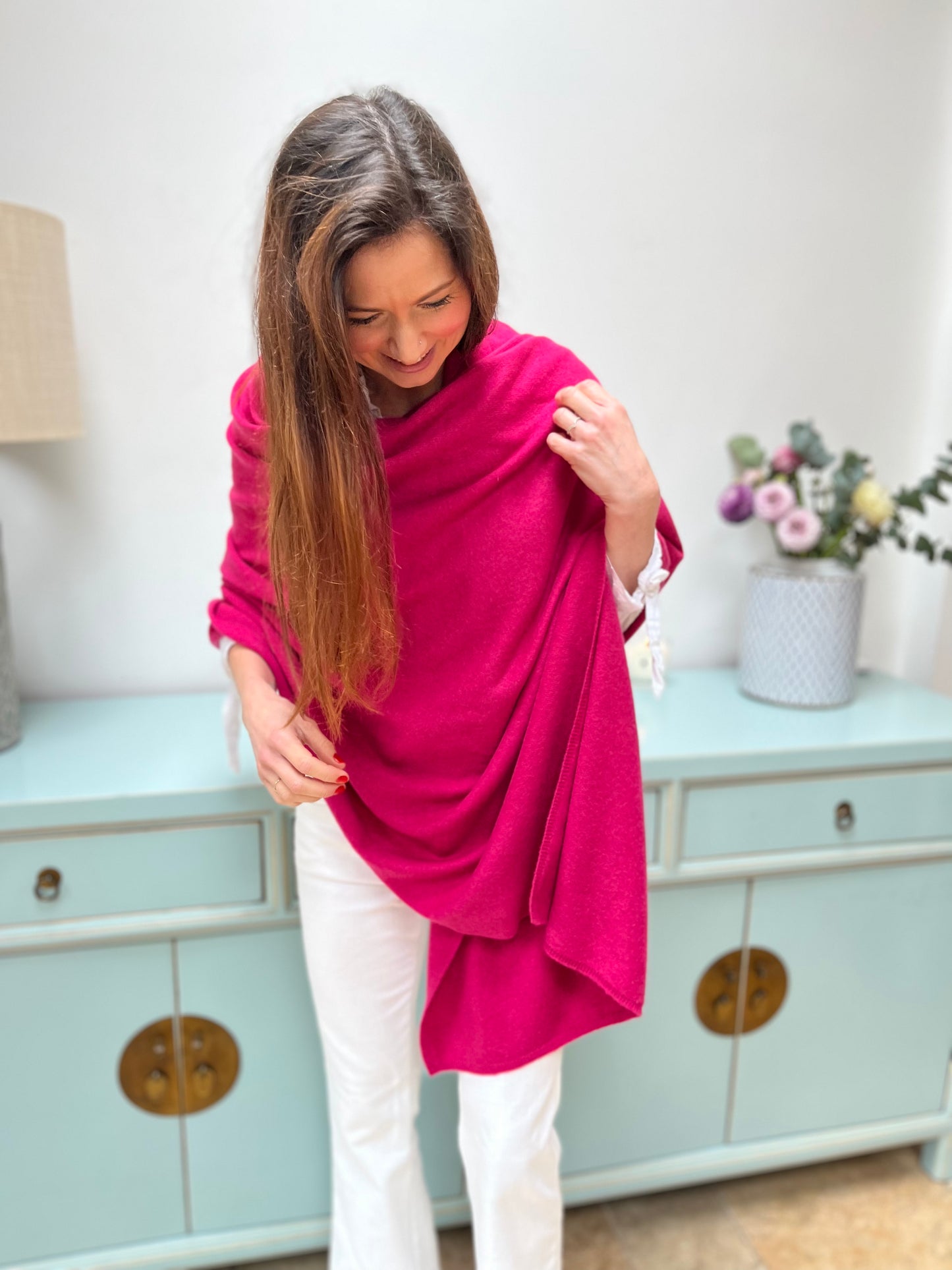 Ruby Pink Travel Wrap