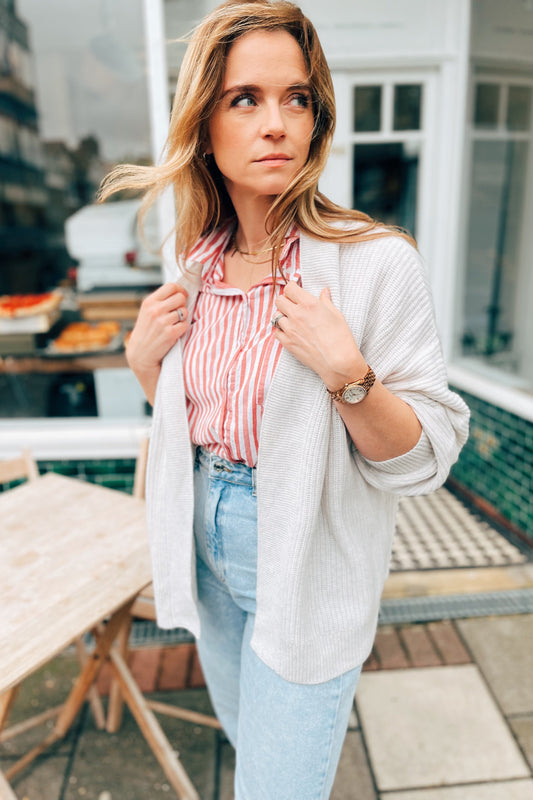 The Everyday Cardigan Cool Oat