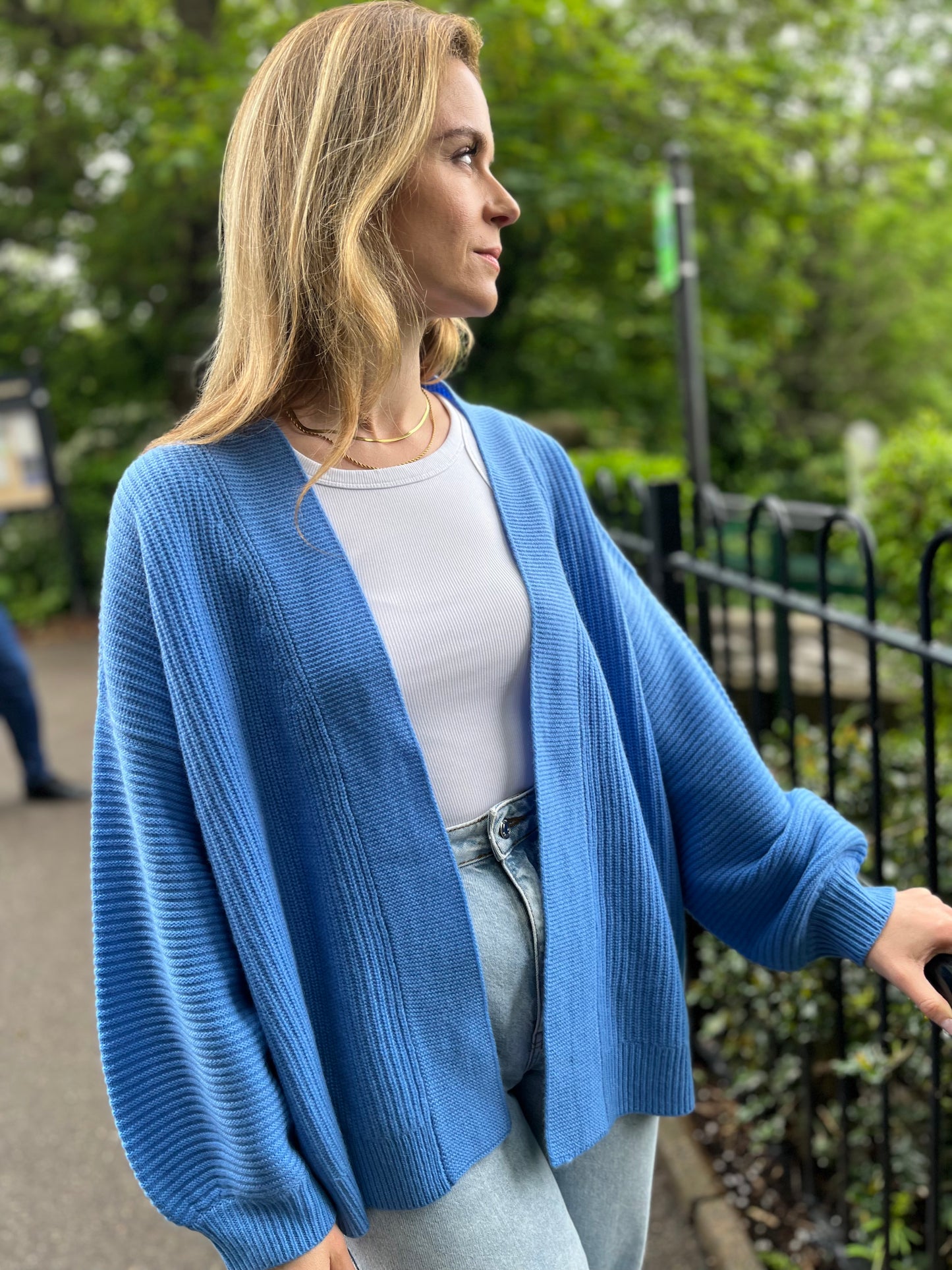 The Everyday Cardigan Cornflower Blue