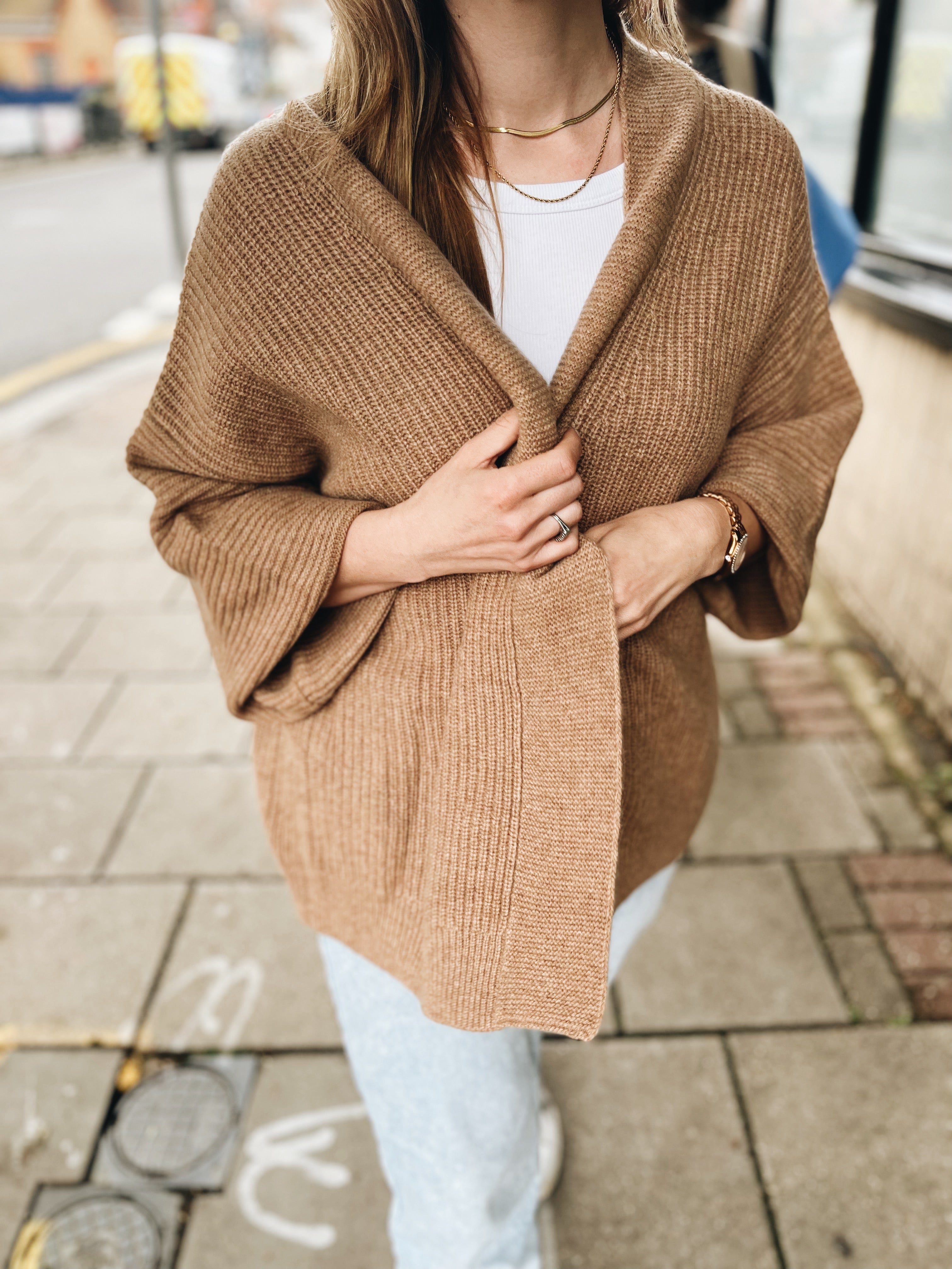 The Everyday Cardigan Rich Caramel