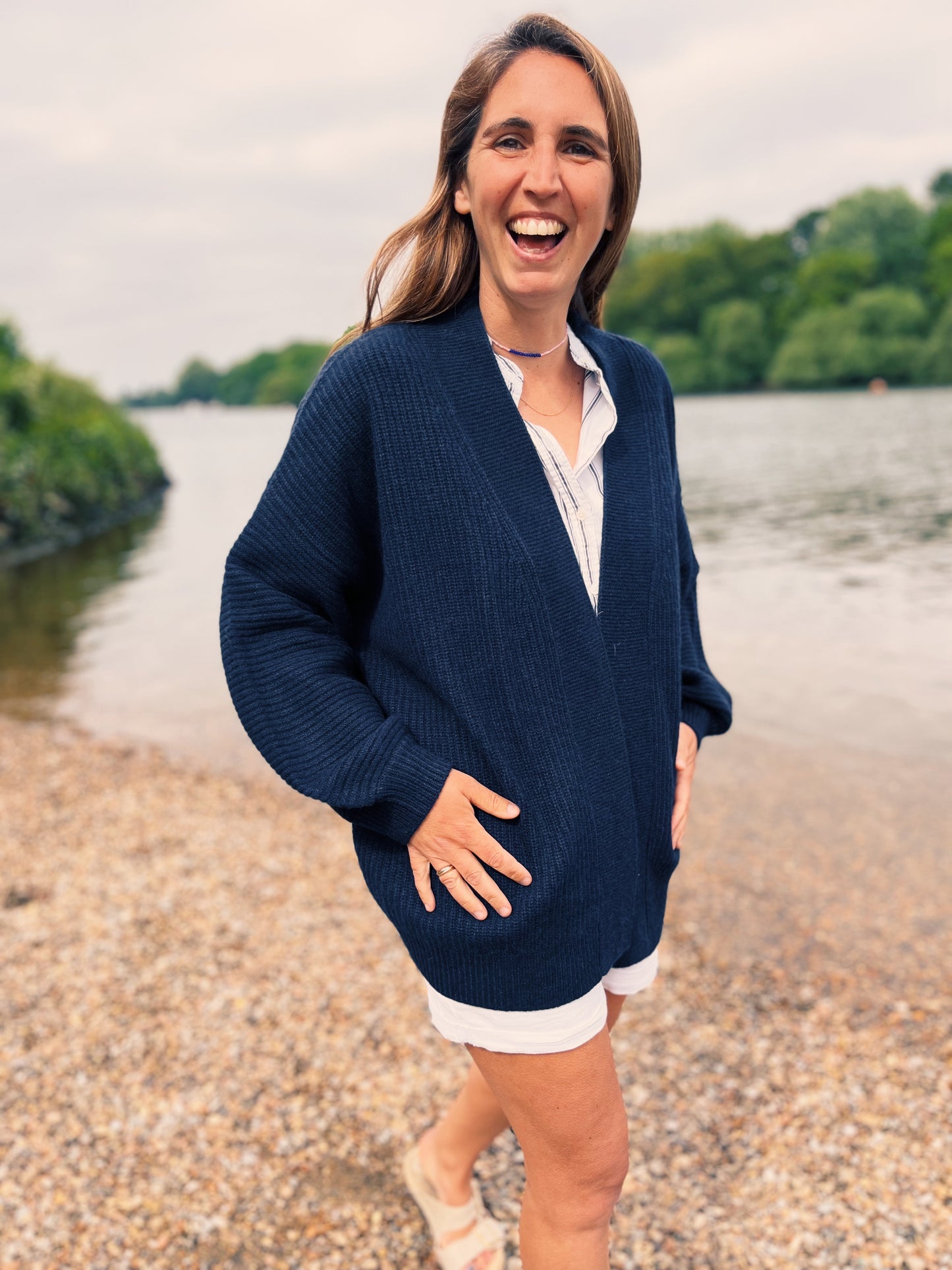 The Everyday Cardigan Midnight Blue