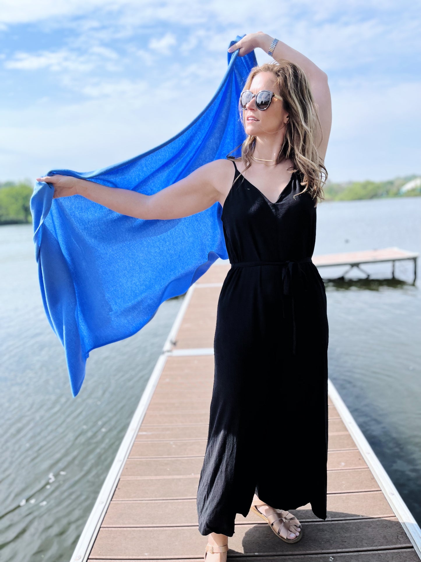Cornflower Blue Travel Wrap